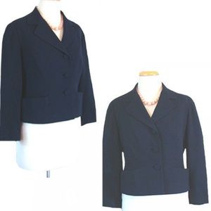 Gabardine Jacket 1950s Vintage Boxy
